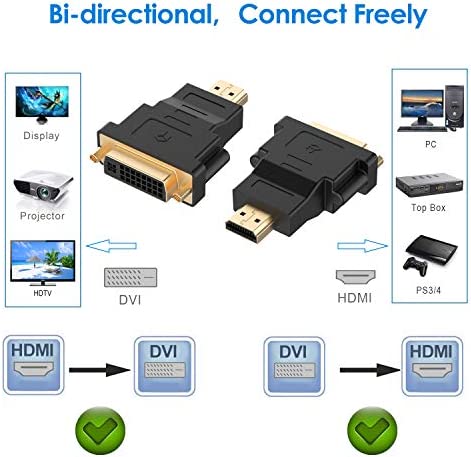 Adaptadores HDMI macho a DVI hembra negro Color negro 24+5