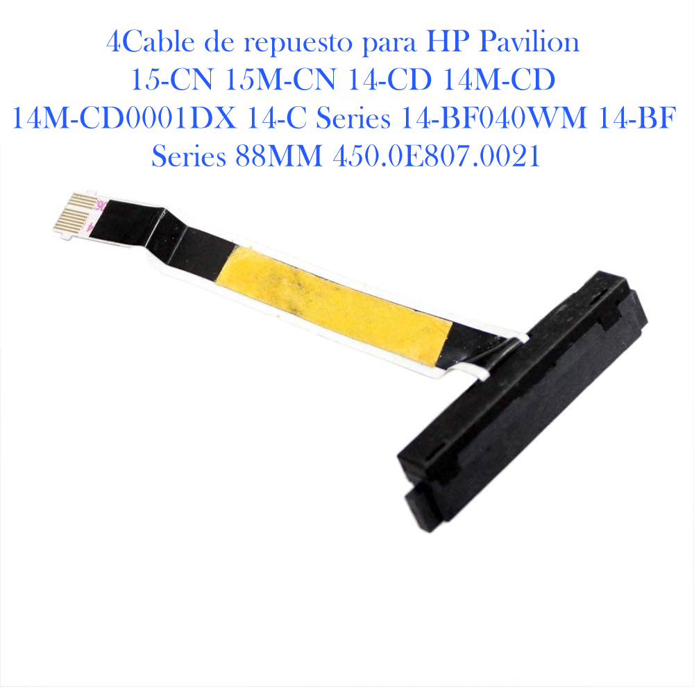 Cable de repuesto para HP Pavilion 15-CN 15M-CN 14-CD 14M-CD 14M-CD0001DX 14-C Series 14-BF040WM 14-BF Series 88MM 450.0E807.0021-2