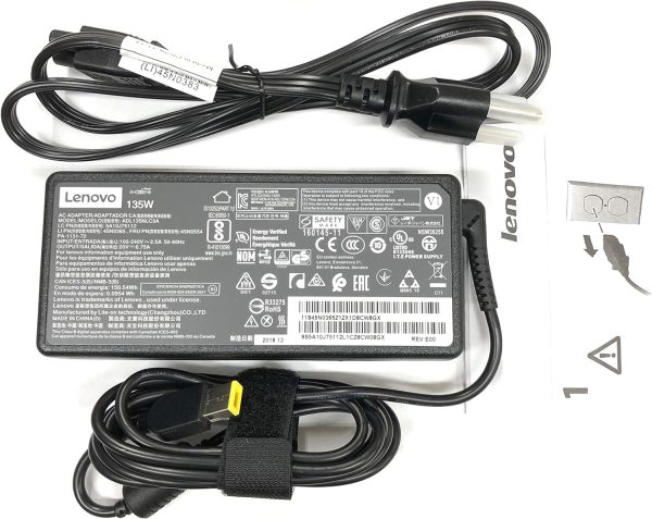 Cargador Lenovo ThinkPad 135 W Adaptador de CA ADL135NLC3 A T440p, T540p, W540 G500 G510