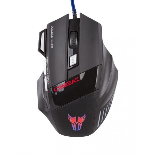 Mouse Gaming Alámbrico Óptico Argom Combat MS42 3200DPI 7 Botones Negro