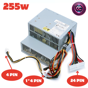 Fuente de alimentación de 255 W para Dell Optiplex 360, 380, 580, 760, 780, 960 F255E-00
