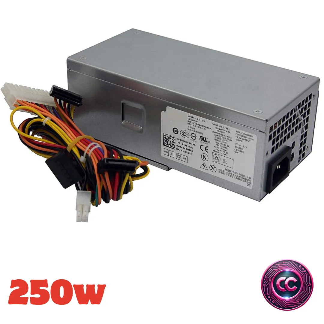 Fuente de alimentación PSU para DELL Optiplex 390 790 990 3010 DT Inspiron 530s 537s 545s 545s 546s 560s 570s 580s 580s s Vostro 2 Sistemas Slim DT Studio 540s 00s