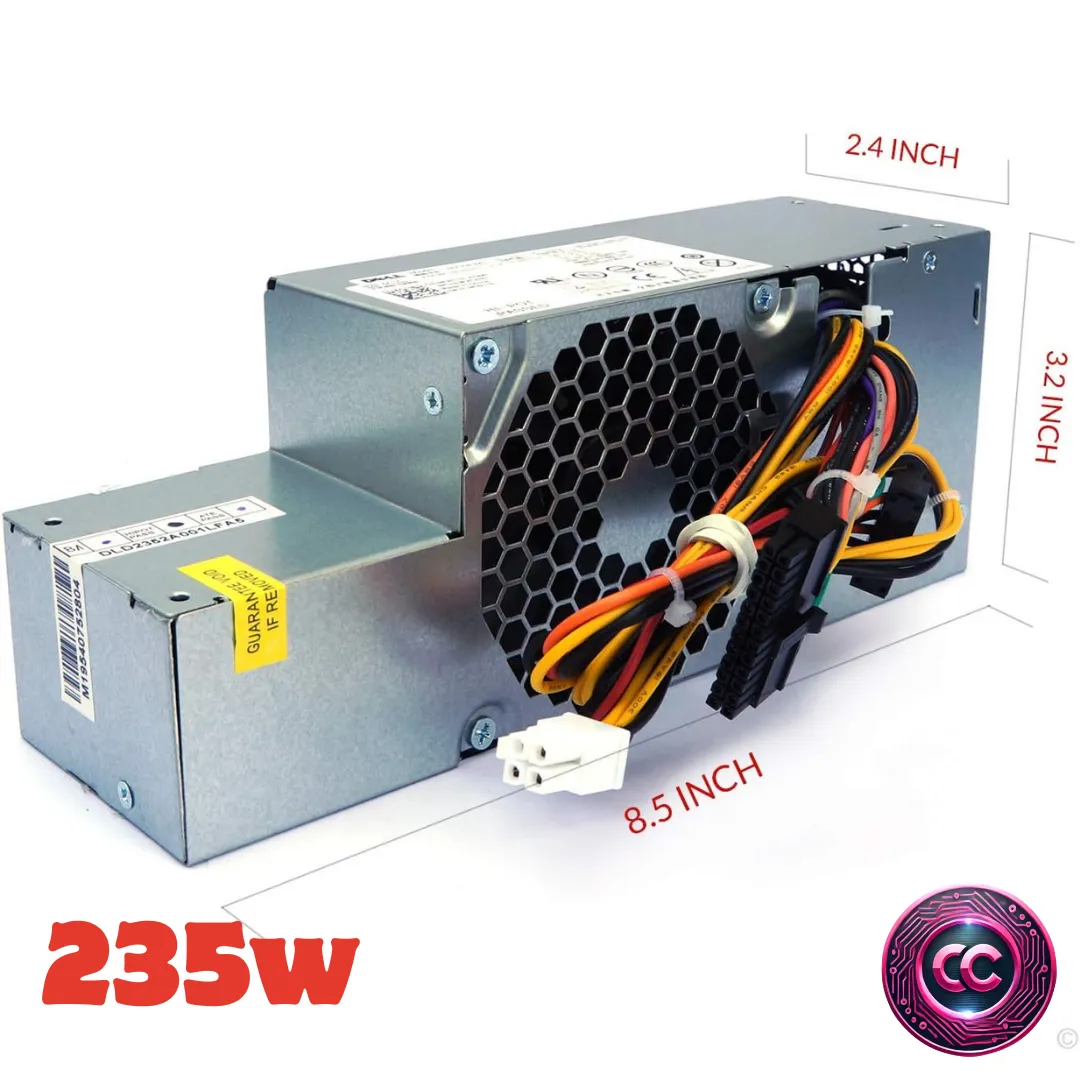 Fuente de alimentación de escritorio para Dell Optiplex 760 780 960 980 Sistemas de factor de forma pequeña (SFF)