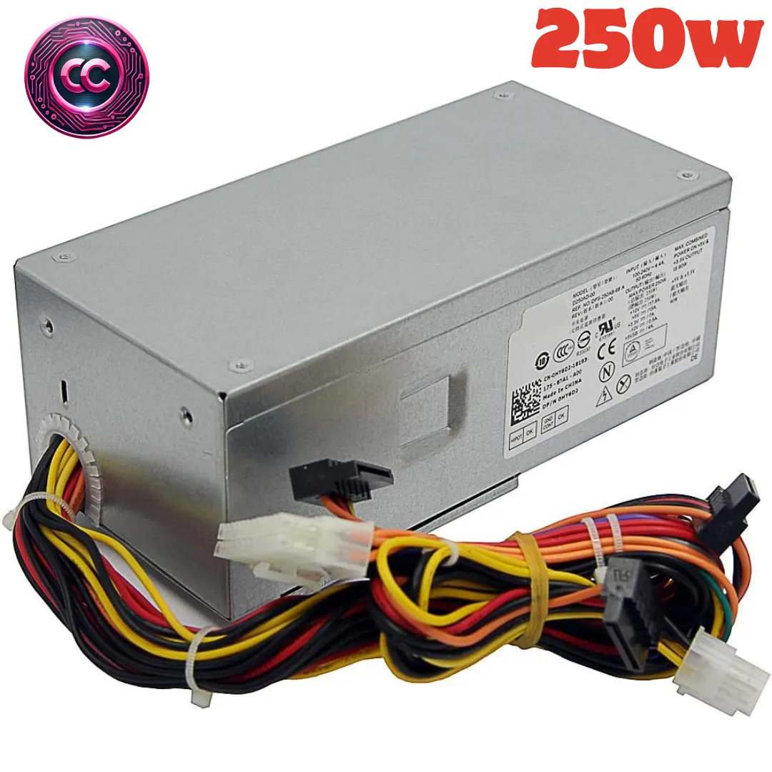 Fuente de alimentación PSU para DELL Optiplex 390 790 990 3010 DT Inspiron 530s 537s 545s 545s 546s 560s 570s 580s 580s s Vostro 2 Sistemas Slim DT Studio 540s 00s