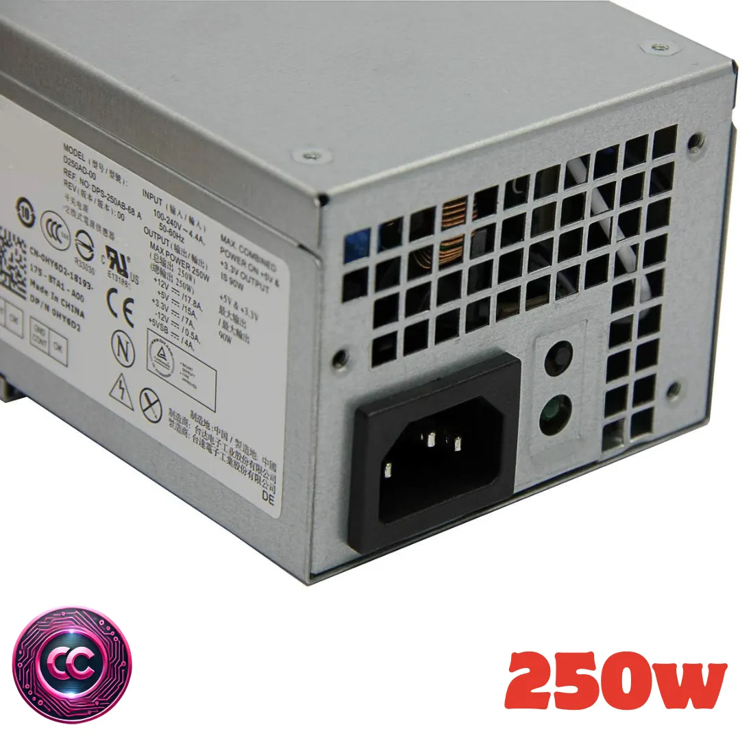 Fuente de alimentación PSU para DELL Optiplex 390 790 990 3010 DT Inspiron 530s 537s 545s 545s 546s 560s 570s 580s 580s s Vostro 2 Sistemas Slim DT Studio 540s 00s