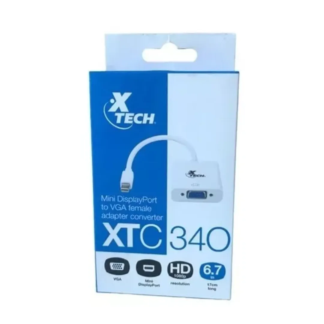 Adaptador Convertidor Xtech Mini Displayport A Vga Xtc 340
