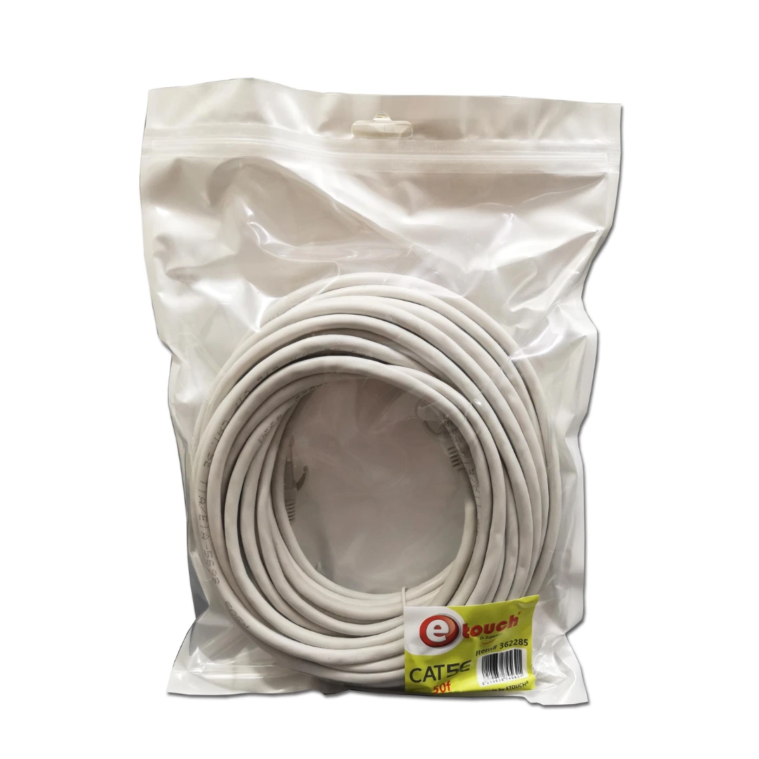 Cable red CAT5e 50ft 15mts etouch