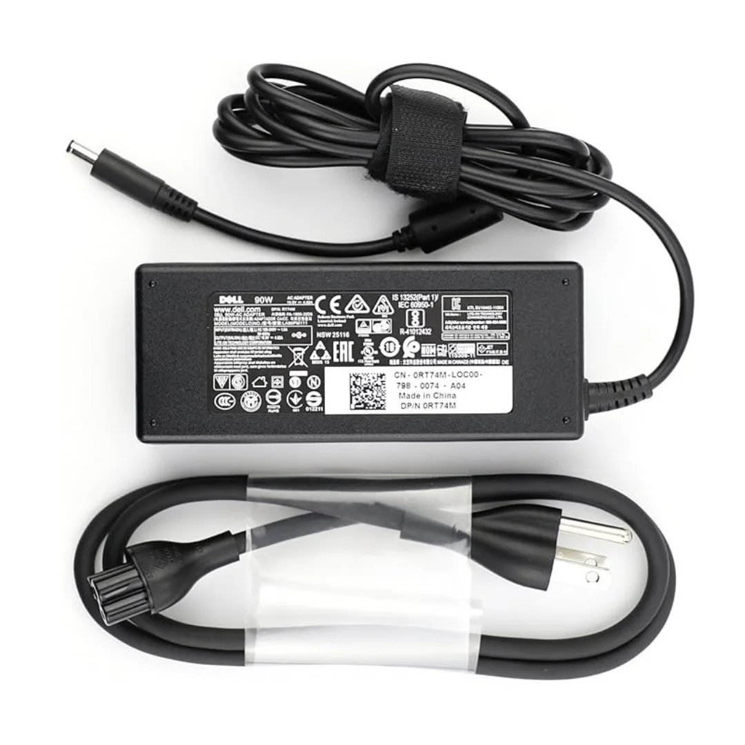 Cargador Dell Original 90W 19.5V 4.62A Punta Delgada | Para Inspiron, XPS, Latitude | Guatemala