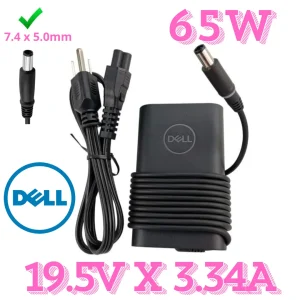 Cargador Dell PA-12 Original 65W 19.5V 3.34A con Pin Central | Inspiron Latitude | Guatemala