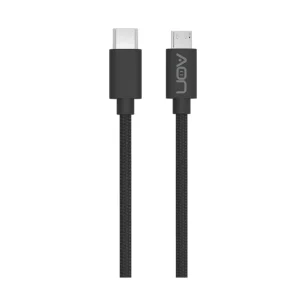 Cable USB-C a Micro USB AON AO-CB-6010 2 Metros Negro