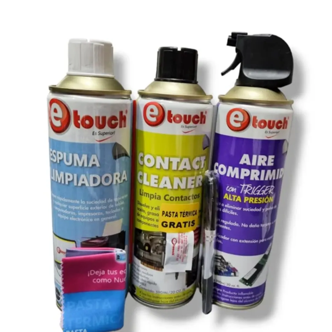 COMBO SPRAY LIMPIA CONTACTOS 20oz. ETOUCH