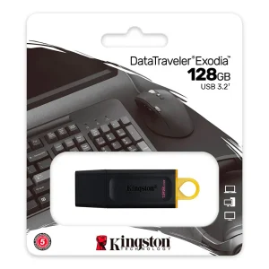 Memoria USB Kingston 128GB DataTraveler Exodia 3.2 Negro