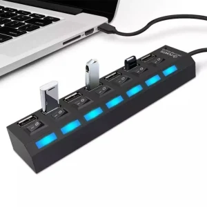 USB Hub 7 Puertos CON SWITCH