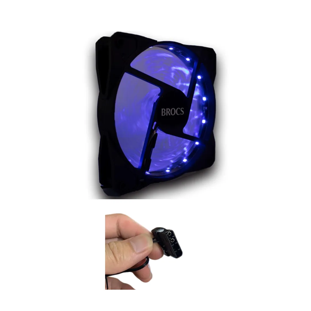 BROCS, Ventilador, Azul para cases