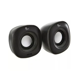 Spekter | Parlantes estéreo multimedia de 2.0 canales con cable para alimentación USB y conexión de 3,5mm XTS-115BK