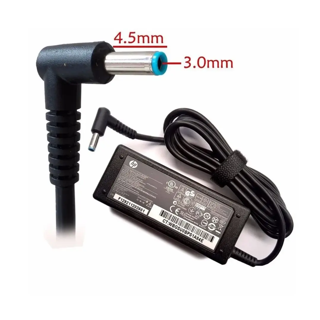 cargador HP 65W punta azul original