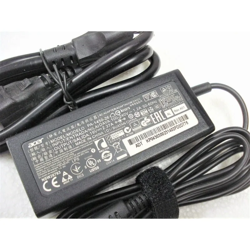 Cargador Acer Aspire Punta Fina 19V 2.37A 45W Original para Laptop | Envíos en Guatemala