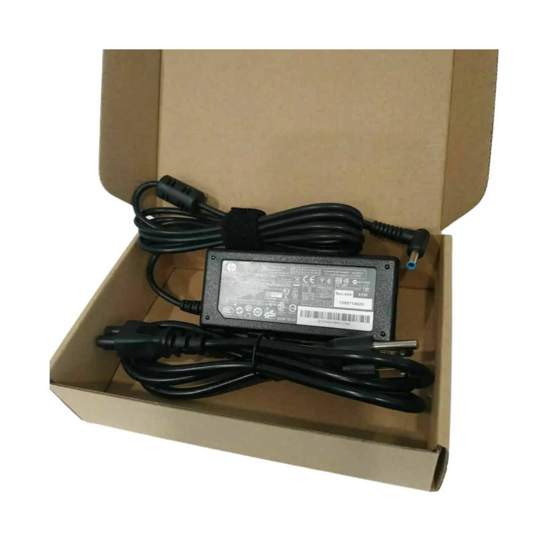 cargador HP 45W punta delgada original