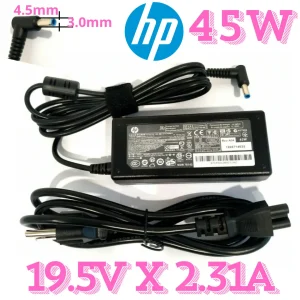 cargador HP 45W punta delgada original