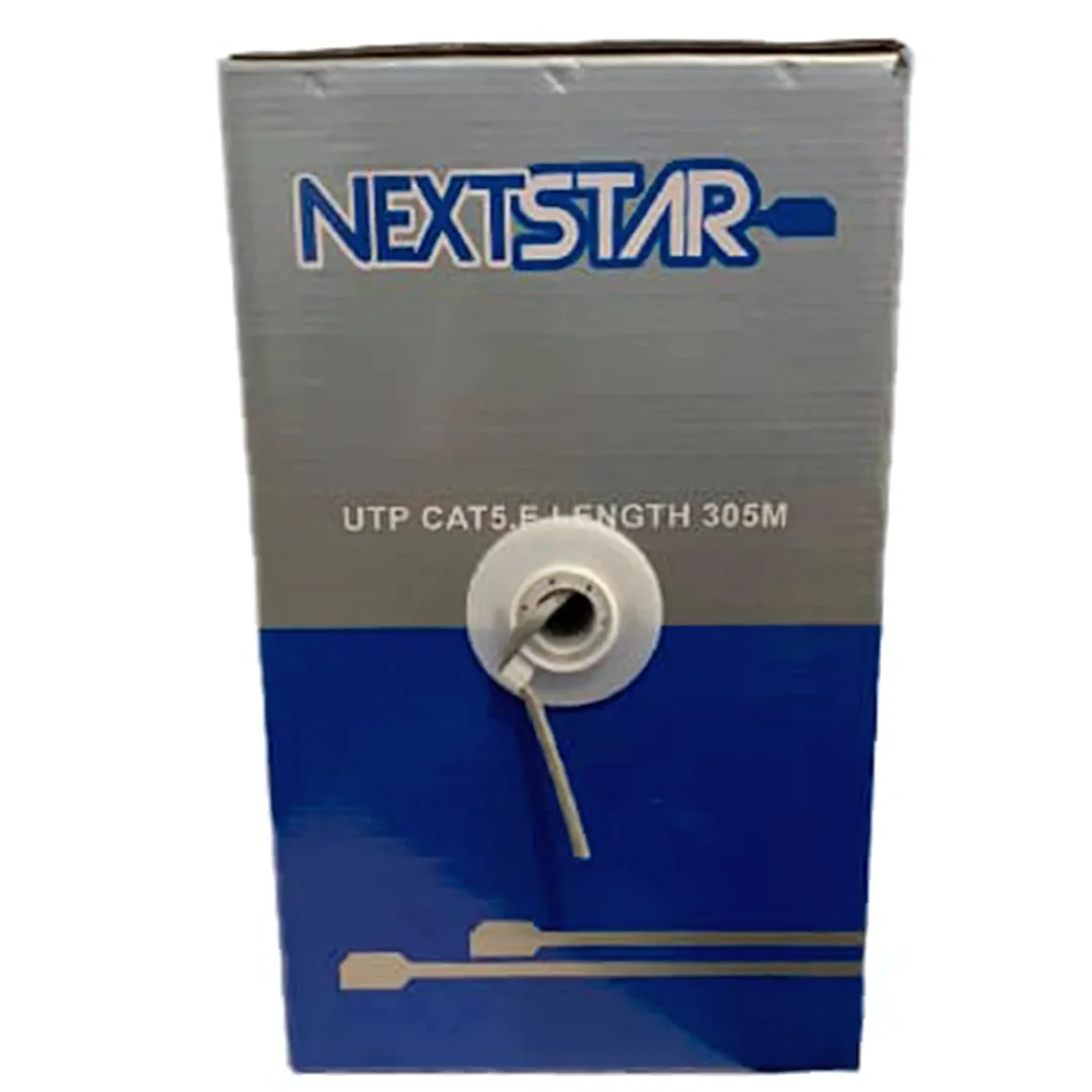 Bobina de Cable de Red NextStar Cat5E Interior 1000ft Gris