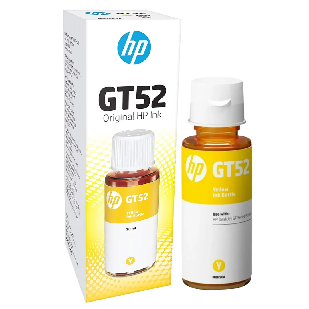 Botella de Tinta HP GT52 Amarilla Original