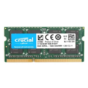 Crucial DDR3L 16GB 1600 8GB 16GB PC3-12800 Portátil SODIMM Memoria RAM PC3 16G DDR3