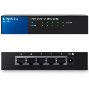 Switch Linksys SE3005 5 Puertos 10/100/1000Mbps