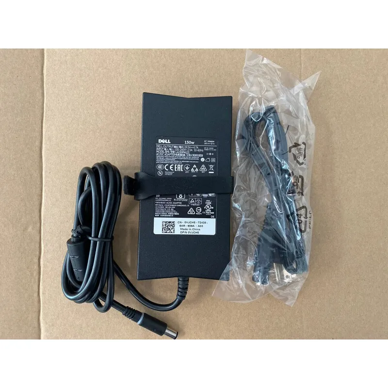 Cargador Dell Original 130W 19.5V 6.7A para Laptop XPS, Precision y más | Envíos en Guatemala