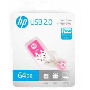 Memoria USB HP 64GB v178p Rosada
