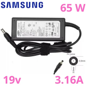 cargador Samsung 19V 3.16A original 5.5 x 3.0 mm