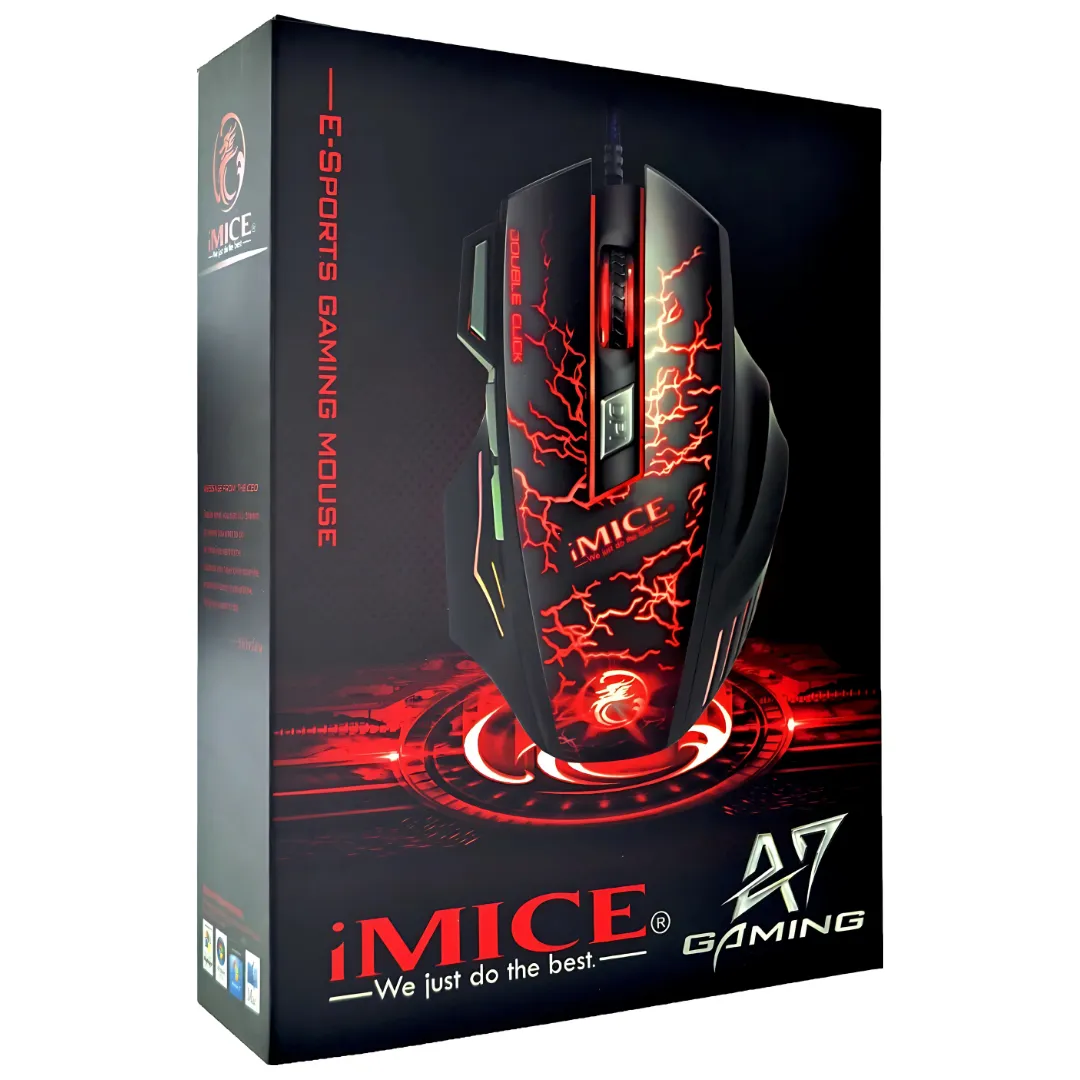 Mouse Gamer Premium Imice A7 3200 Dpi Retroiluminado Usb
