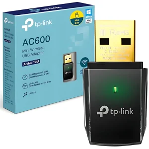 TP-LINK Archer T2U AC600 Wireless Dual Band USB Adapter (Color: Black, Tamaño: Mini)