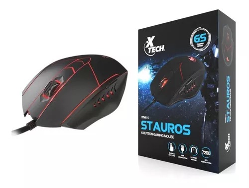 Mouse Xtech – XTM-810 – USB – Wired – Black – Gaming Stauros 7200d
