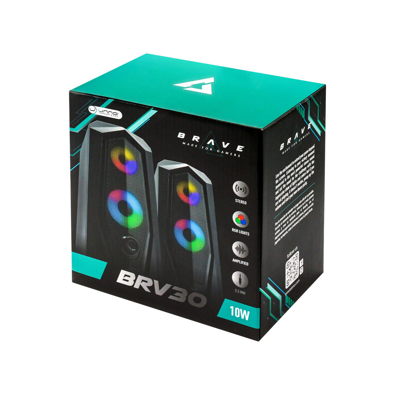 BRV30 – ALTAVOCES ESTÉREO USB PARA JUEGOS SP9030BK