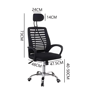 SILLA EJECUTIVA CON APOYACABEZA 9102 NEGRO