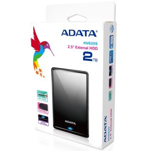 💽 ADATA HV620S 2TB – Disco Duro Externo USB 3.2 Gen 1 (Negro)