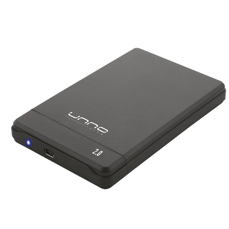 Enclosure 2.5″ Unno Tekno SATA a USB 2.0 Negro