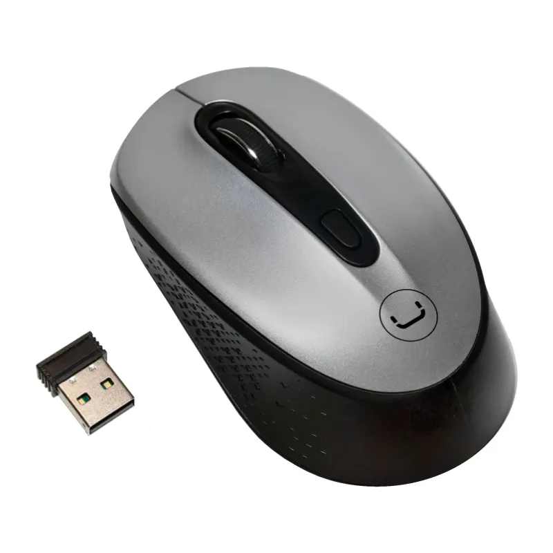 Mouse Inalámbrico Unno Tekno Contour 1600DPI Plateado