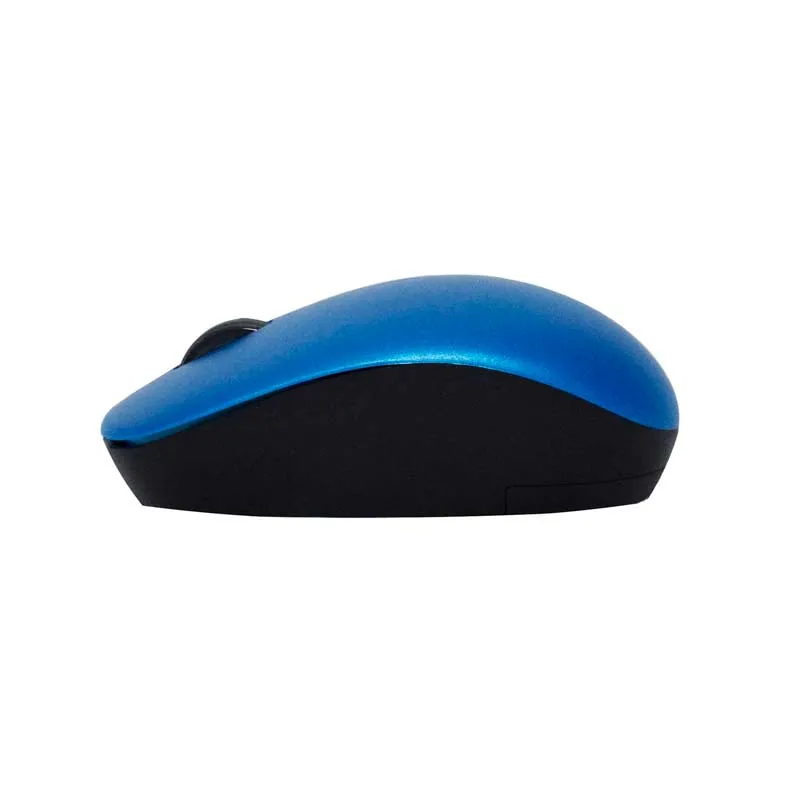 Mouse Inalámbrico Unno Tekno Curve 1200DPI Azul