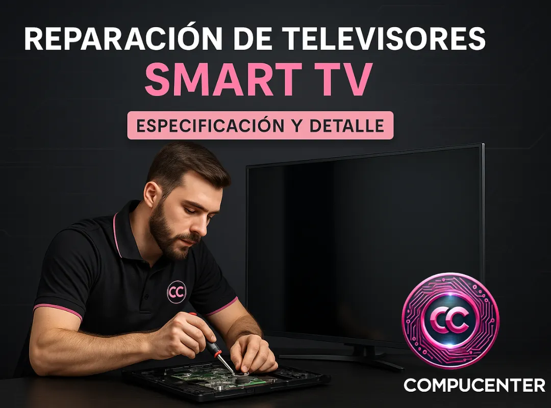 📺 Servicio de Reparación de Televisores Smart TV - Compucenter Guatemala