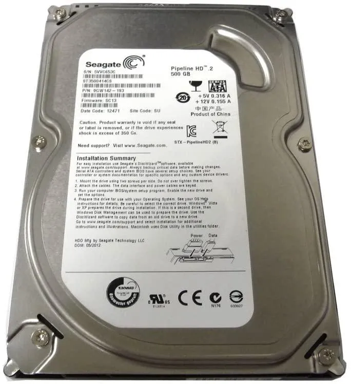 💽 Seagate 500GB 3.5″ SATA – Disco Duro Interno para PC (Reacondicionado)