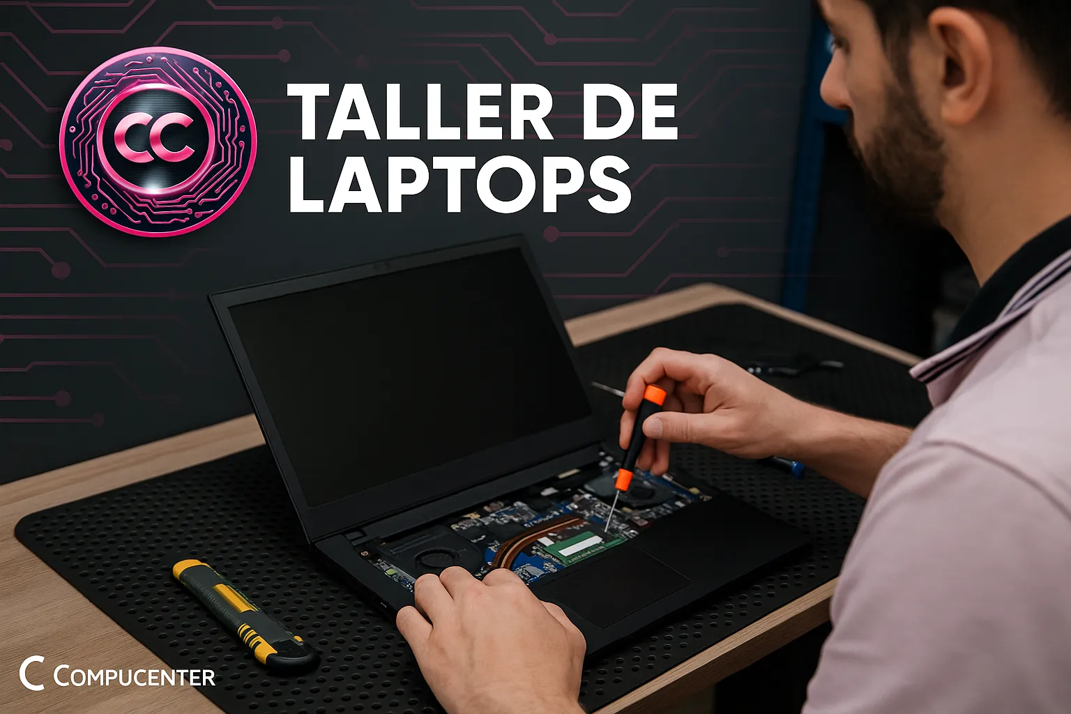 🔧 Taller Especializado en Reparación de Laptops - Compucenter Guatemala
