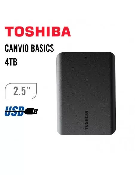 💽 Toshiba Canvio Basics 4TB – Disco Duro Externo Portátil USB 3.0