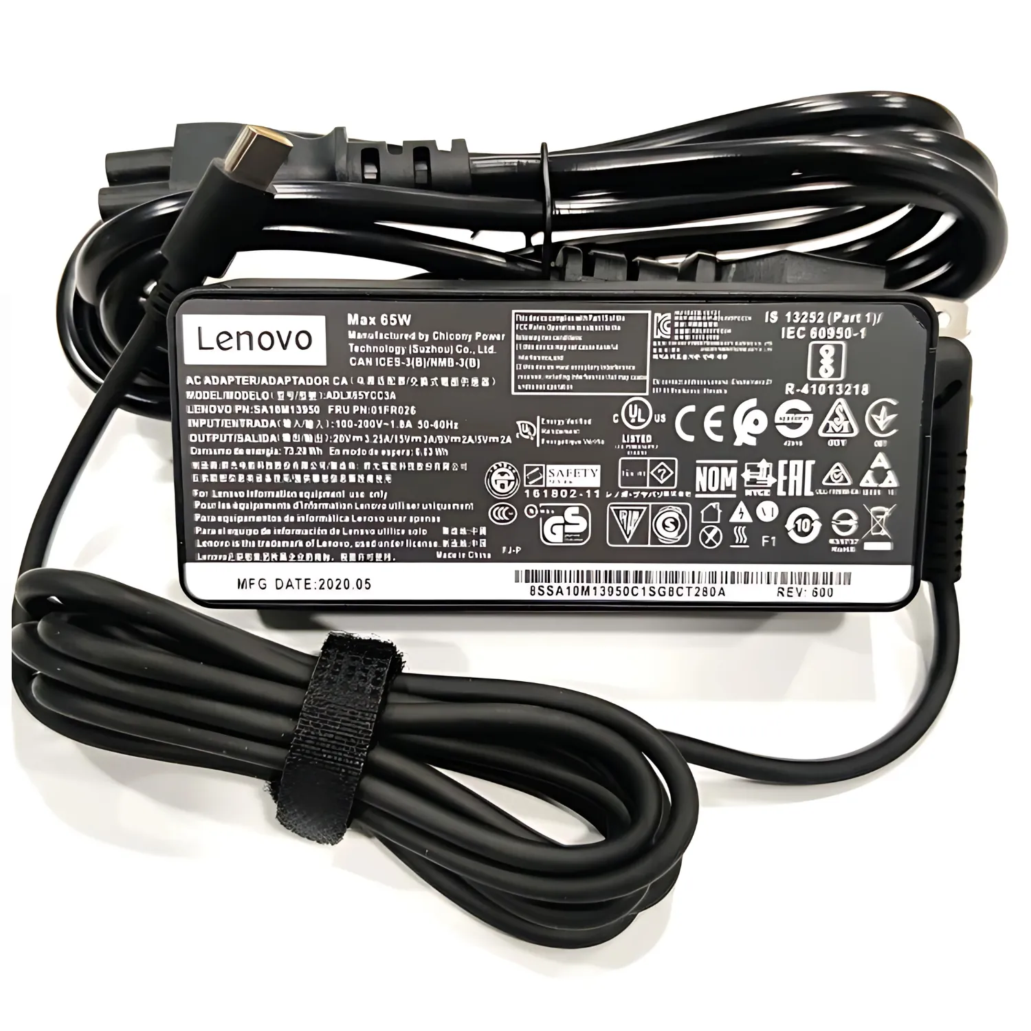cargador Lenovo USB-C 65W original
