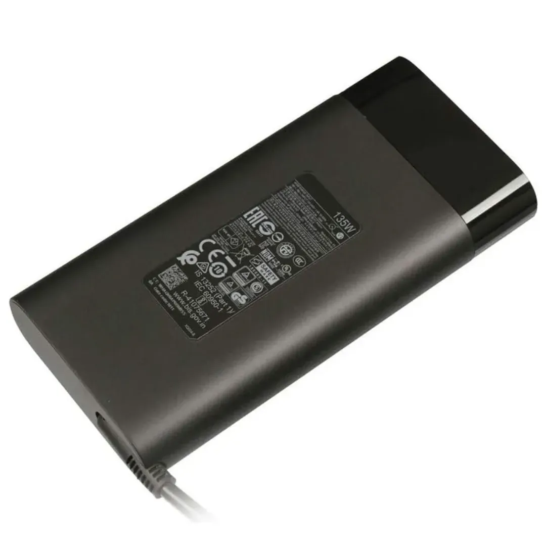 Cargador HP 135W Original Negro 110/220V para Notebook o Laptop – Alta Compatibilidad