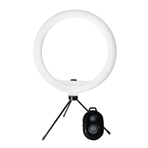 Aro de Luz VTA+ 12″ con Trípode para Celular y Control Bluetooth – Negro