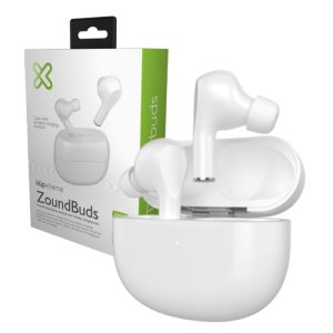 Audífonos Bluetooth Klip Xtreme ZoundBuds In-ear con Micrófono – Blanco