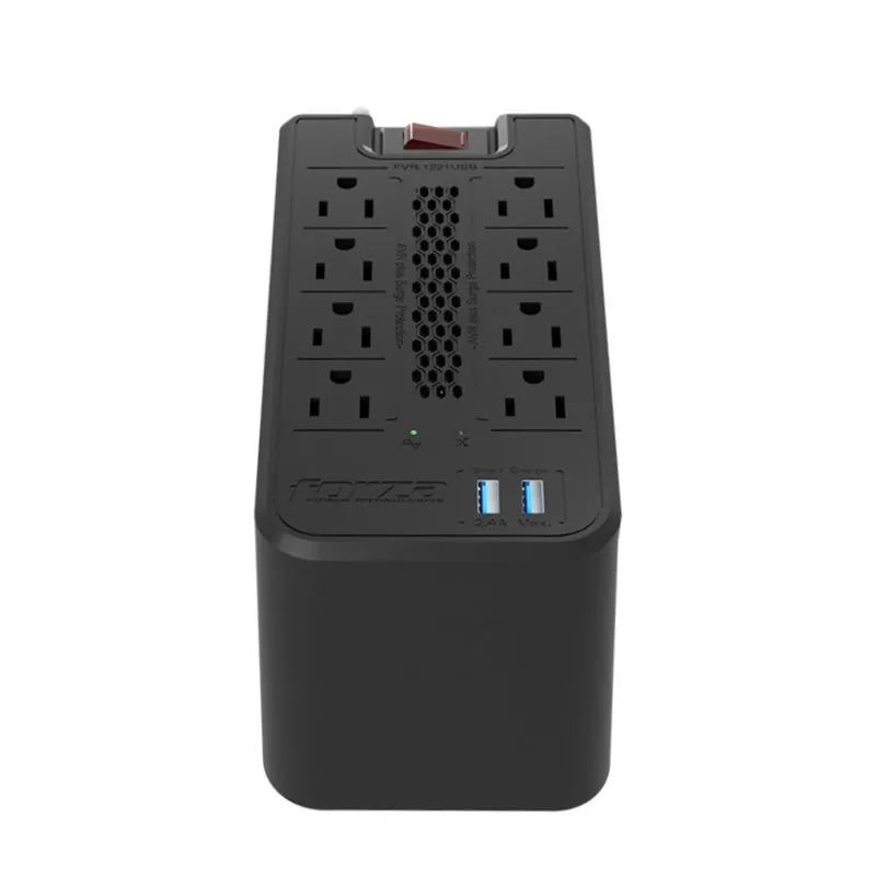 Regulador de Voltaje Forza 1200VA/600W FVR-1221USB con Protección y USB
