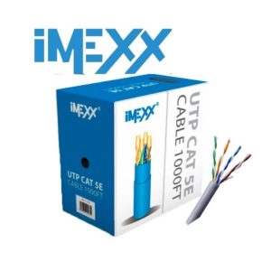 BOBINA DE CABLE RED CAT5E 1000PIES GRIS IMEXX
