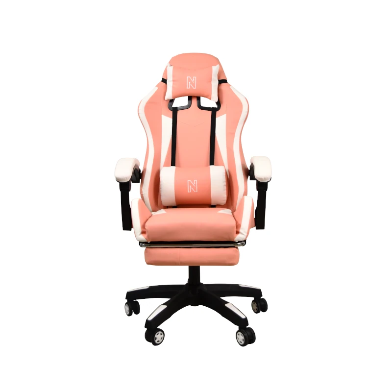 Silla Gaming Max Rosa 220Lb Con Reposa Pies Nenotech